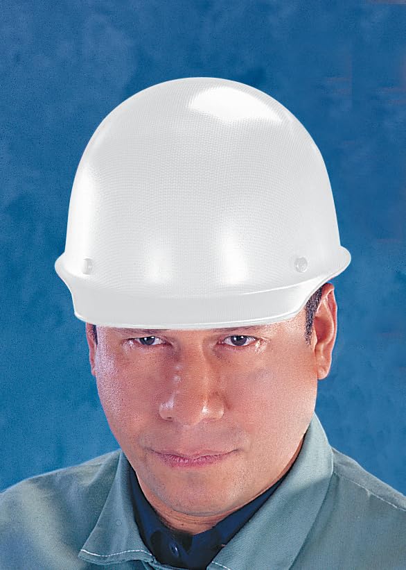 MSA 475401 Skullgard Cap Style Safety Hard Hat with Fas-Trac III Ratchet Suspension | Non-slotted Cap, Made of Phenolic Resin, Radiant Heat Loads up to 350F - Standard Size in Blue 4032792338104 - Image 5